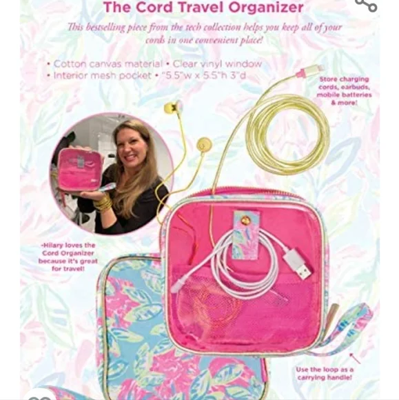 COPY - Lilly Pulitzer cord travel organizer - Picture 2 of 2